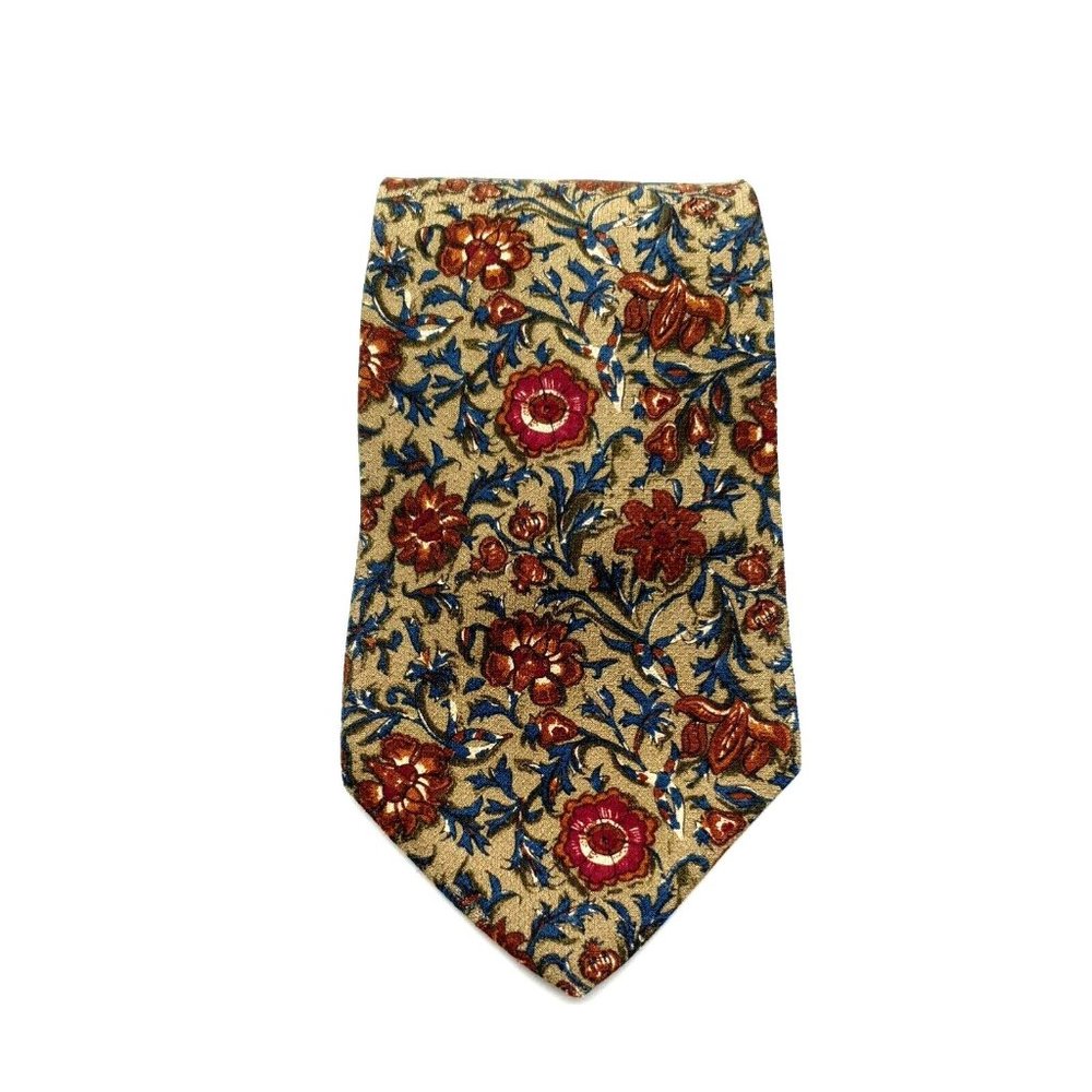 Villa Bugatti Mens Dress Tie Suit Italian Fabric Made In USA 100% Silk Accessory - Picture 1 of 5